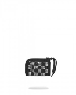 Sprayground Wallet TRINITY CHECKERED WALLET Black | CSNDP7256