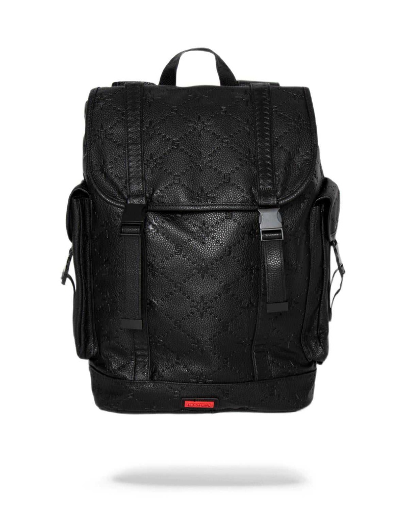 Sprayground Backpack 24/7 MONTE CARLO Black | AKWSM1053