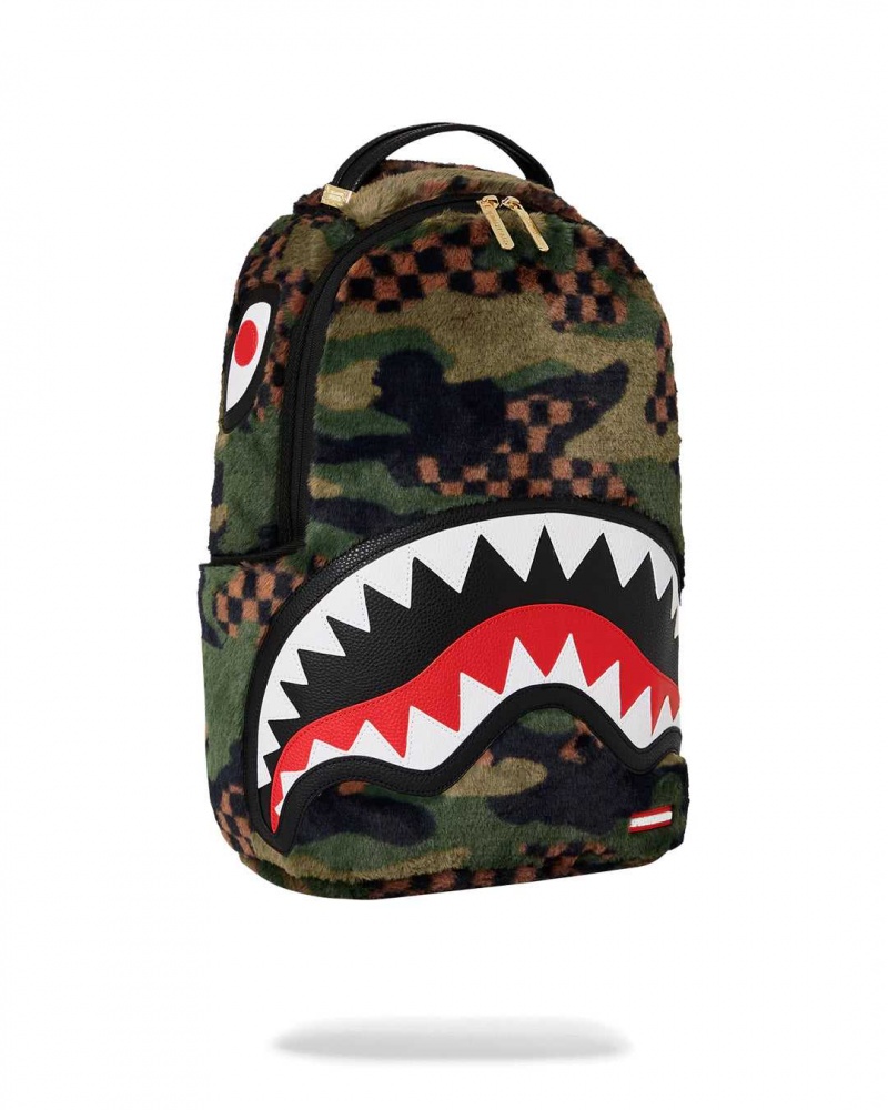 Sprayground Backpack 3AM FUR BACKPACK Green | GTOSZ5390