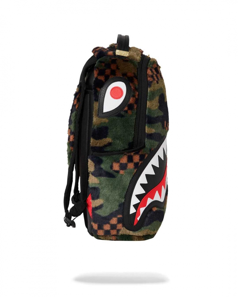 Sprayground Backpack 3AM FUR BACKPACK Green | GTOSZ5390