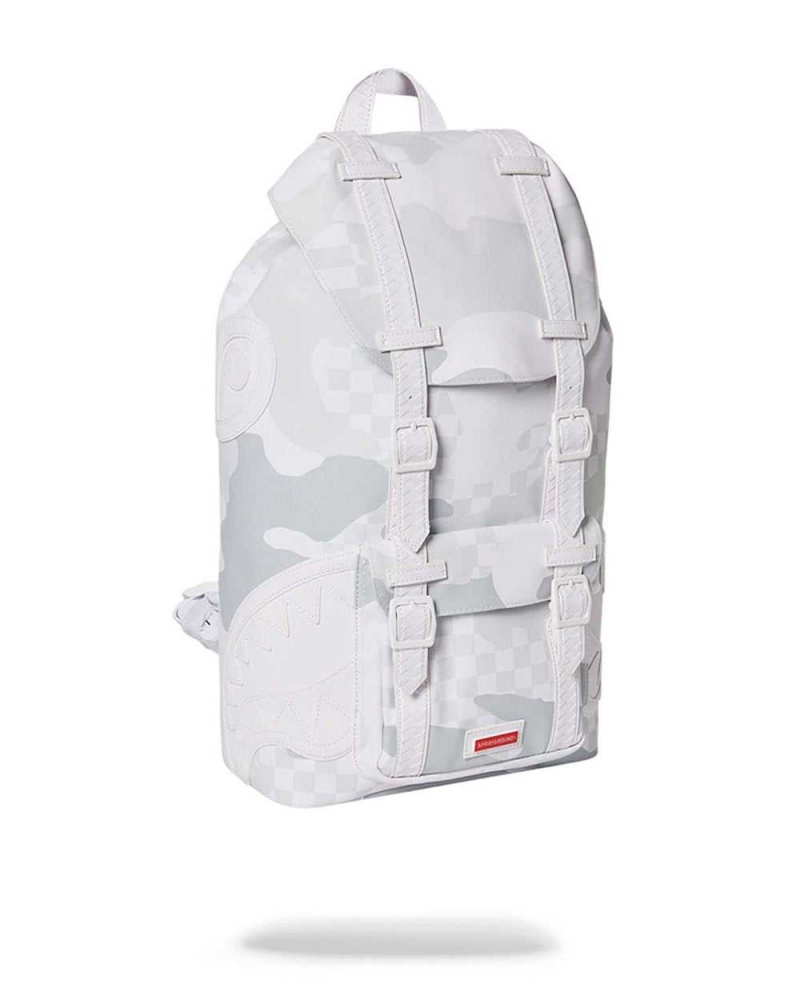 Sprayground Backpack 3AM LE BLANC HILLS White | YEGAU2136