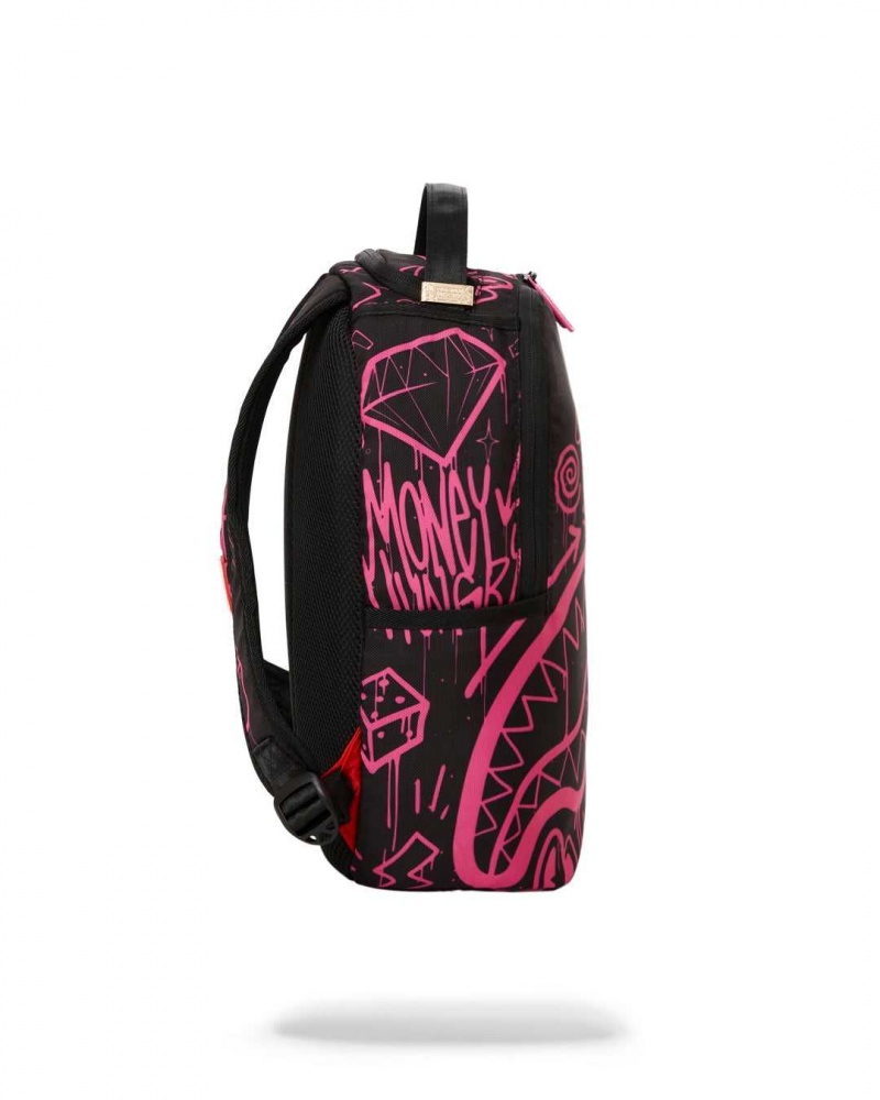 Sprayground Backpack 3AM MARKER HITS MINI BACKPACK Fuchsia | EHFZG6059