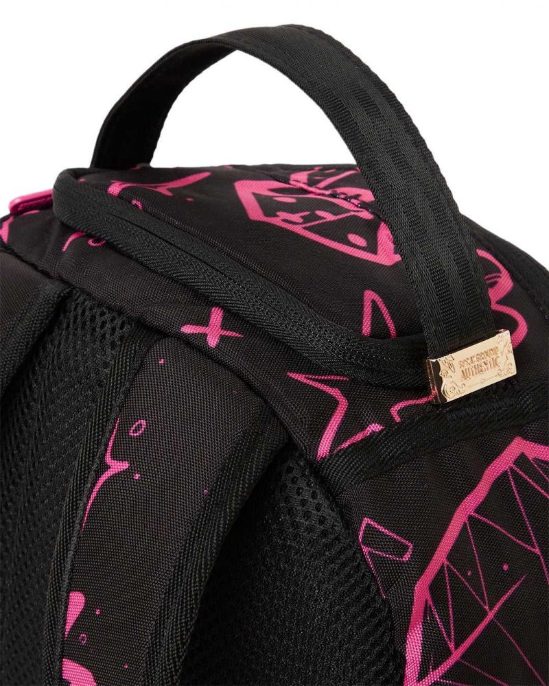 Sprayground Backpack 3AM MARKER HITS MINI BACKPACK Fuchsia | EHFZG6059