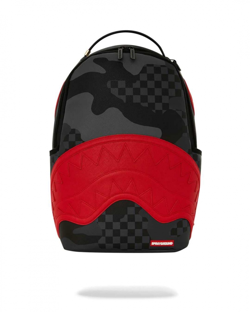 Sprayground Backpack 3AM REDLIGHT DISTRICT DLXSV BACKPACK Red | YJHDM5678