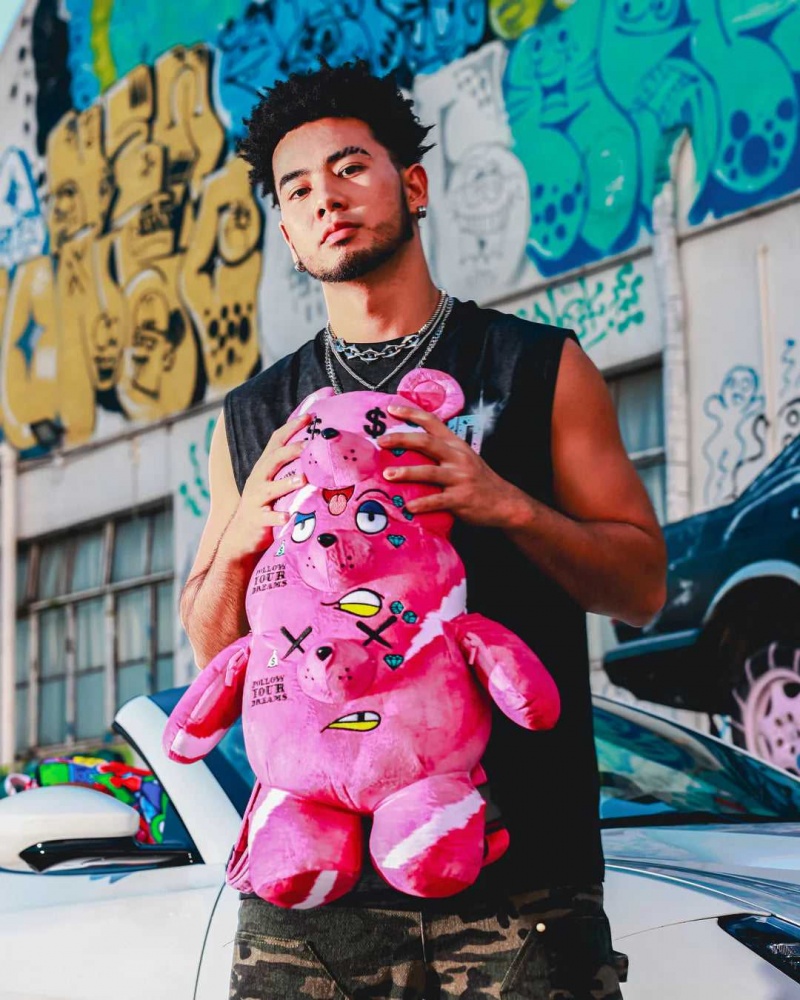 Sprayground Backpack 3 HEADED BEAR BACKPACK TEDDY BEAR Pink | XCAYE5097