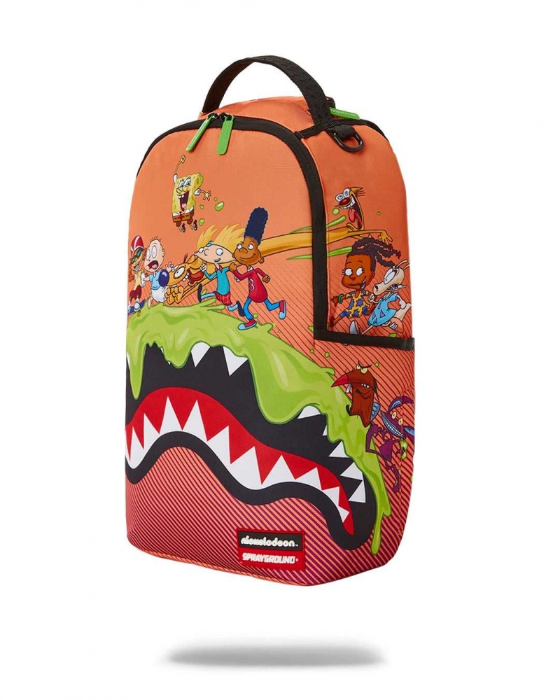 Sprayground Backpack 90S MASHUP BACKPACK Orange | NWYKB7301