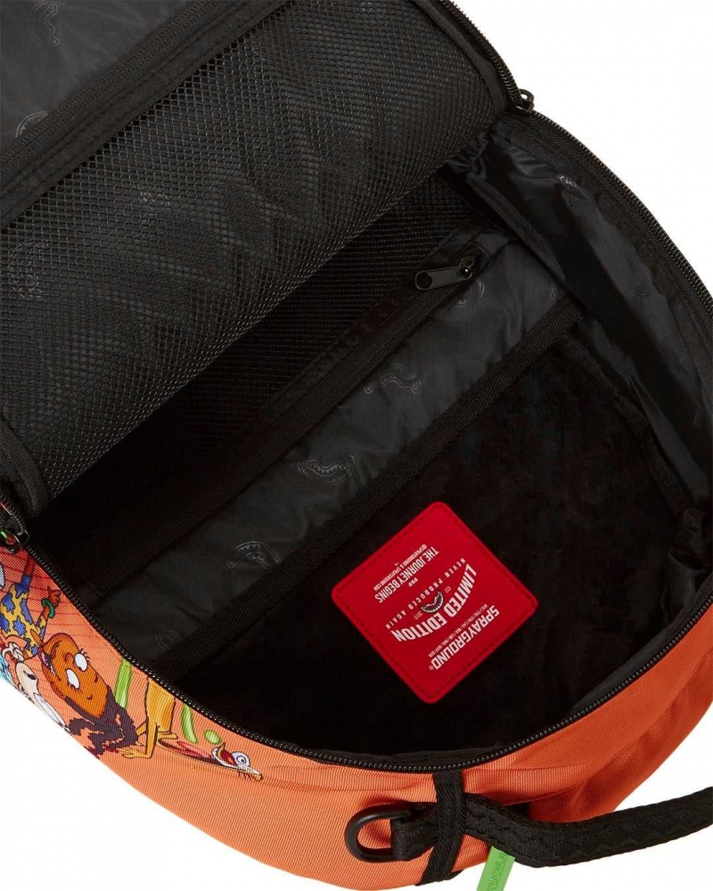 Sprayground Backpack 90S MASHUP BACKPACK Orange | NWYKB7301