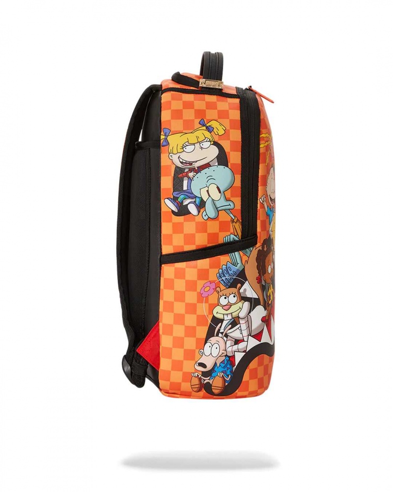 Sprayground Backpack 90S NICK CHARACTERS CHILLING BACKPACK Orange | DFKLY0315