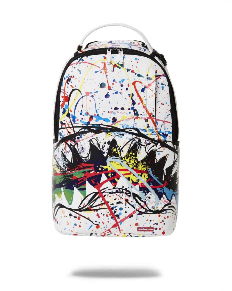 Sprayground Backpack AFTER SPARK BACKPACK White | NEDOK2103