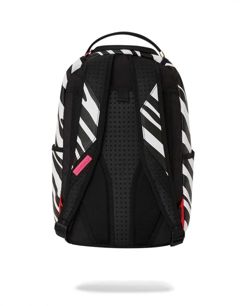 Sprayground Backpack AI AFRICA ZEBRA BACKPACK Pink | ZDRMI2310