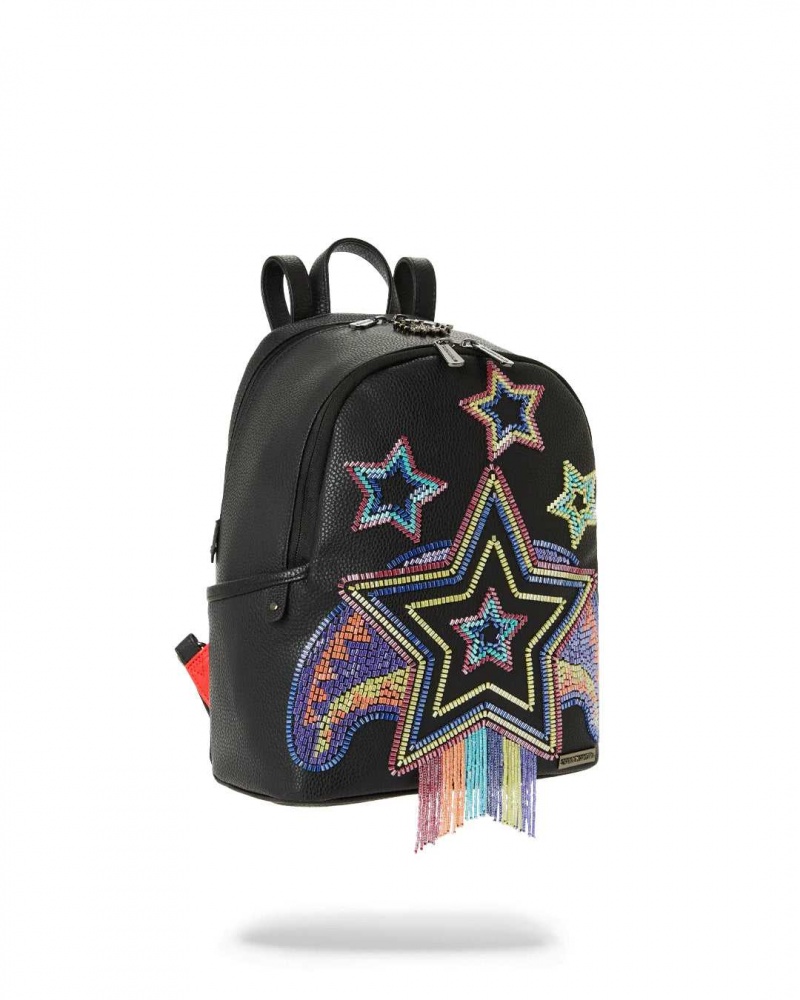 Sprayground Backpack AI BEADED SHARK SAVAGE BACKPACK Black | WUPHS1782