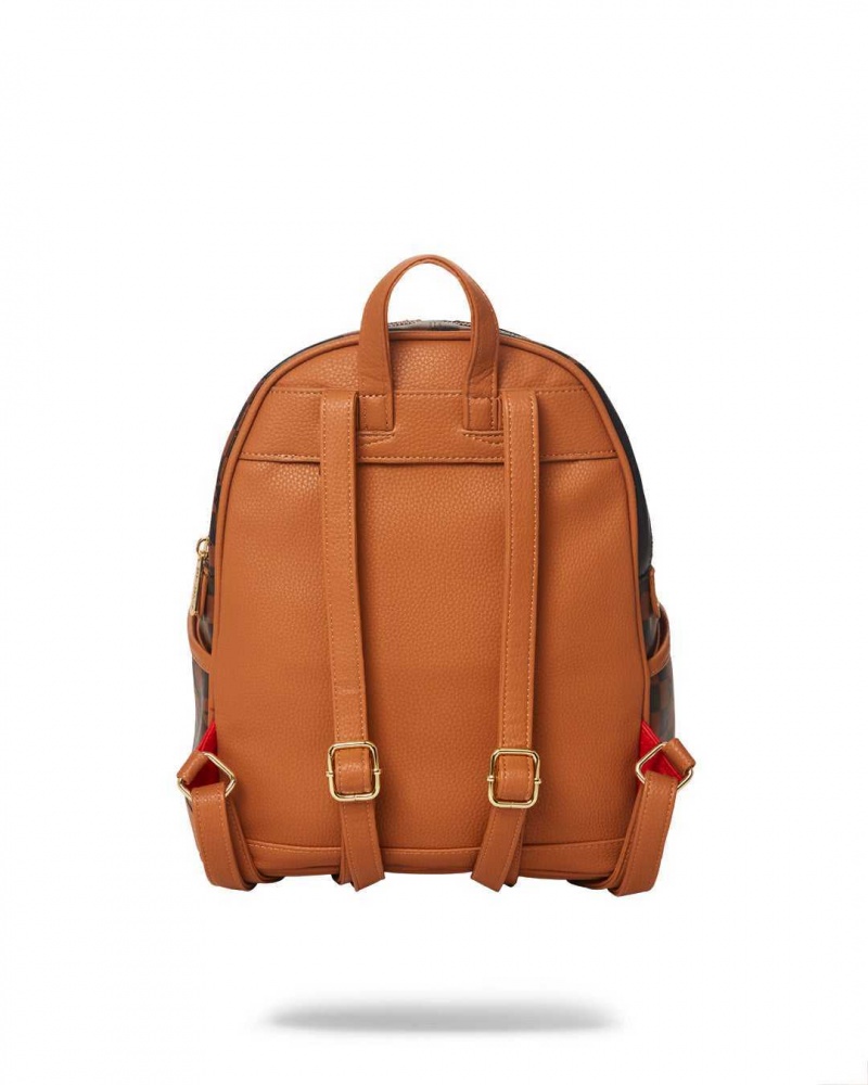 Sprayground Backpack AI GLOBE SAVAGE Brown | VIWXK9312