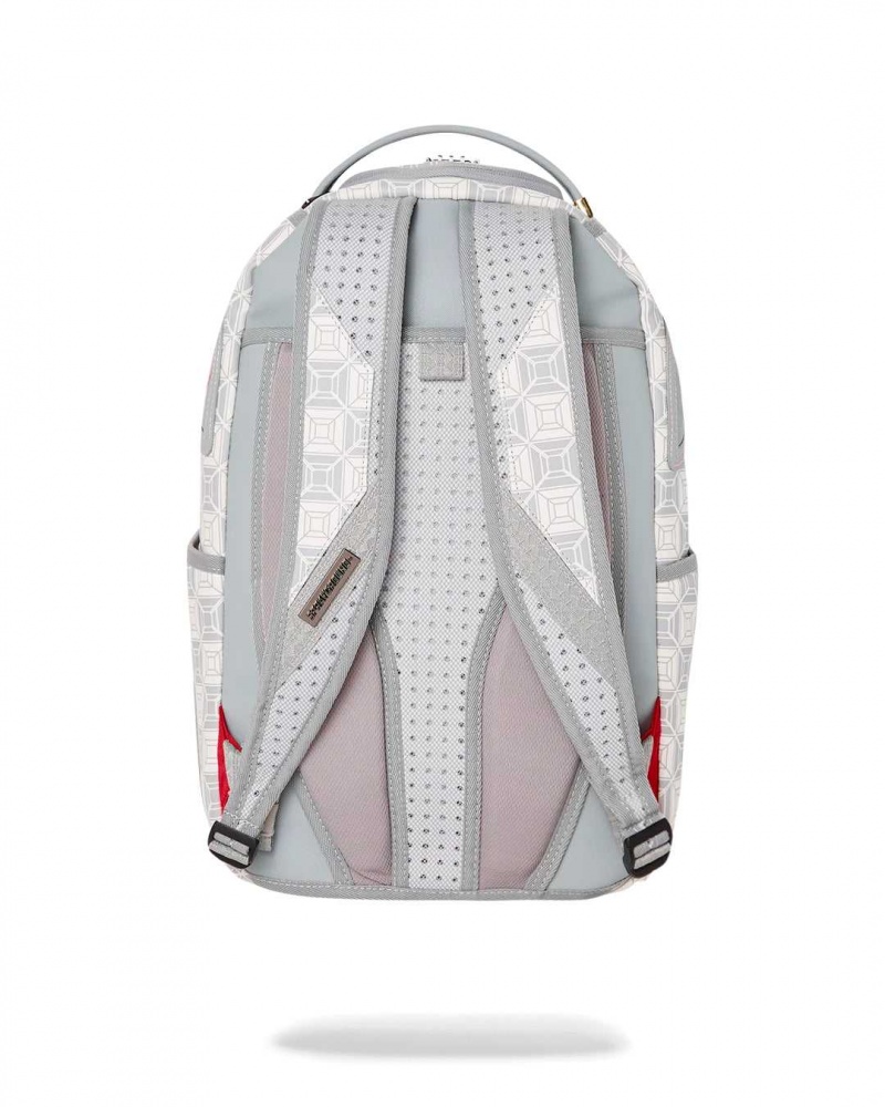 Sprayground Backpack AI STUNNA DLXSVF BACKPACK Cream Grey | ENDYL0862