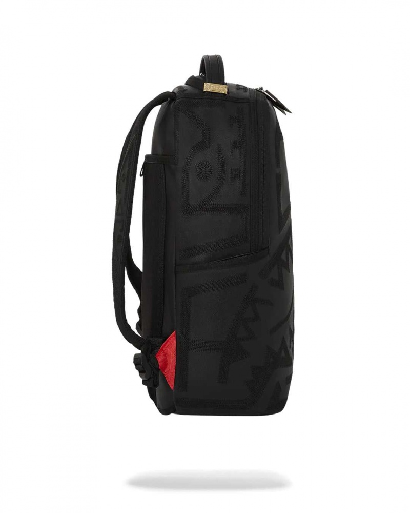 Sprayground Backpack AI TRIBAL GHOST Black | NXDQJ8576