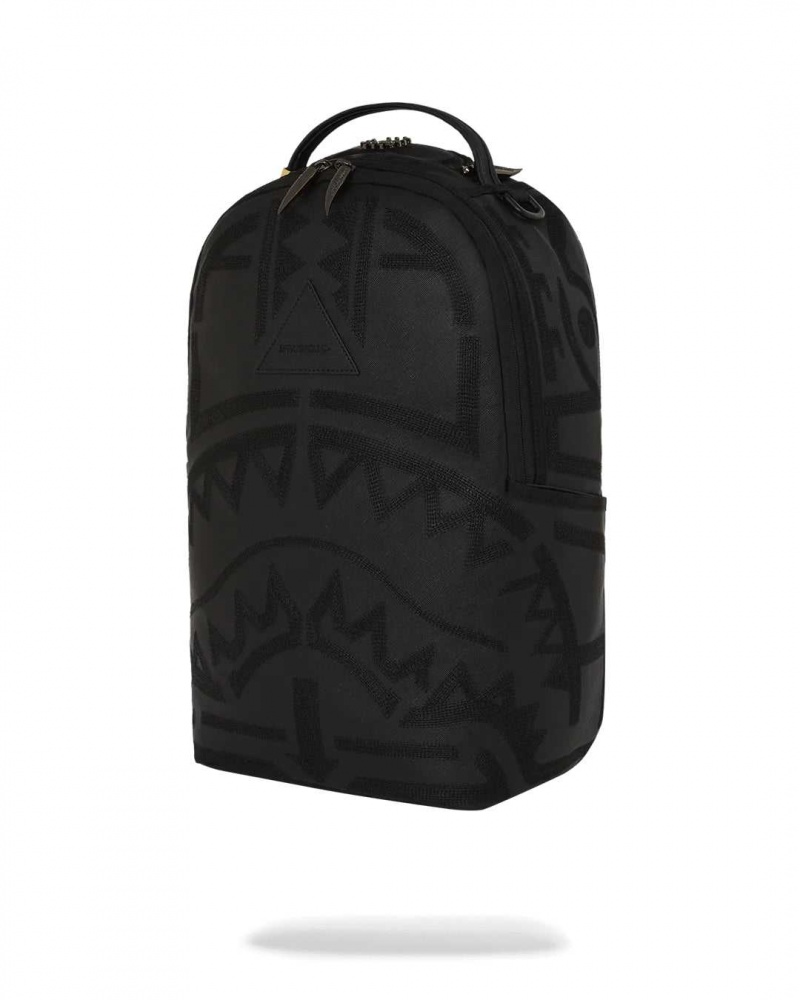 Sprayground Backpack AI TRIBAL GHOST Black | NXDQJ8576