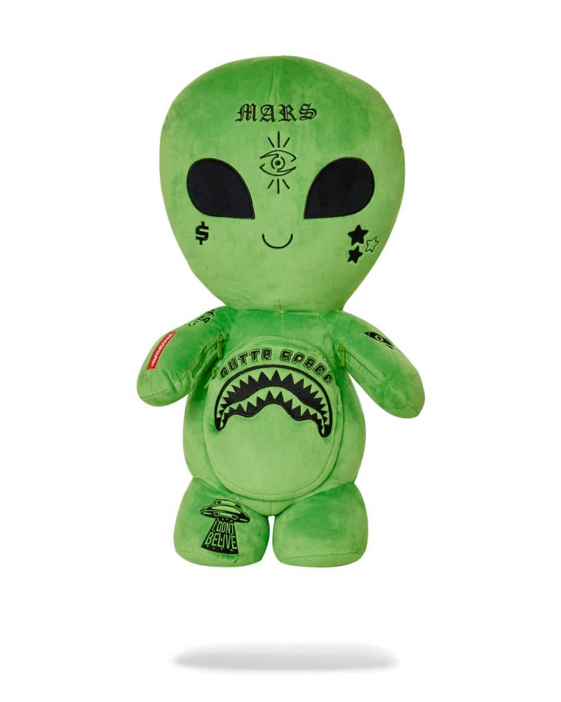 Sprayground Backpack ALIEN PLUSH BACKPACK Green | BOQKI2618