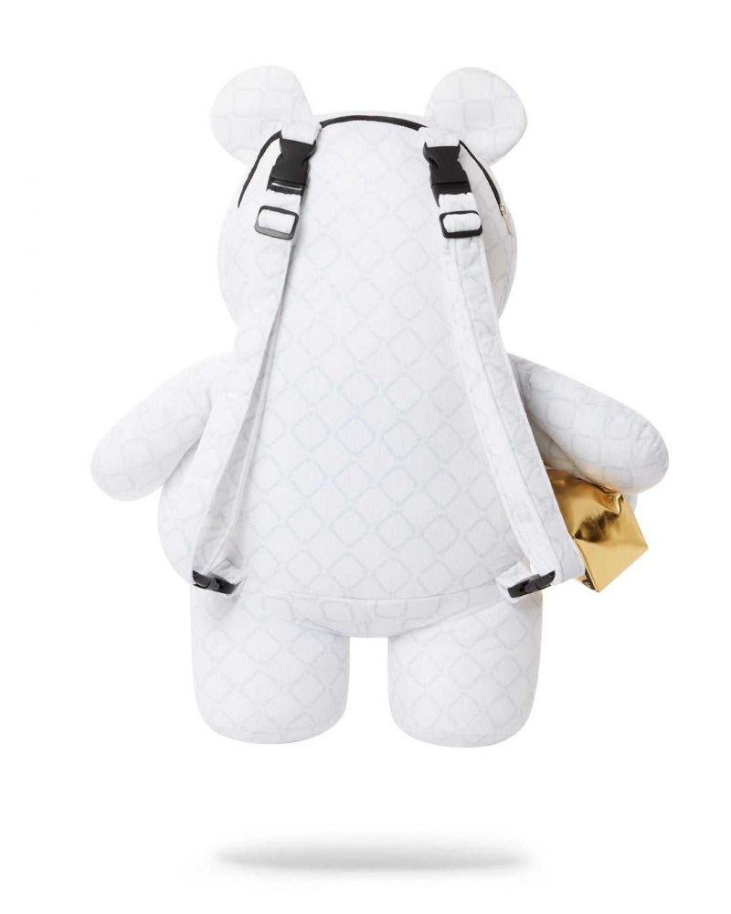 Sprayground Backpack ALIEN RICH BEAR BACKPACK White | FQCVW4978