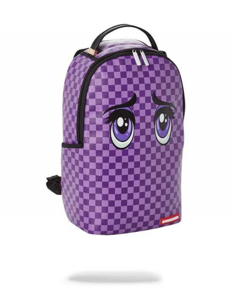 Sprayground Backpack ANIMEYES BACKPACK Purple | OQCFY1340