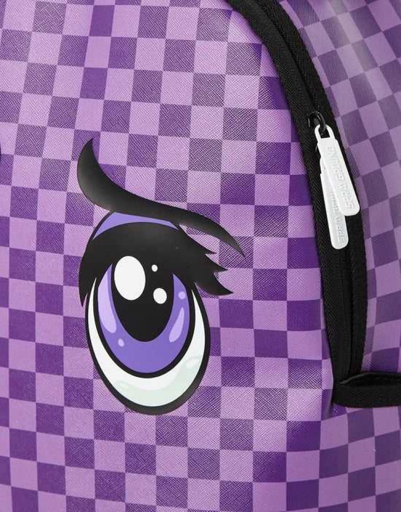 Sprayground Backpack ANIMEYES BACKPACK Purple | OQCFY1340