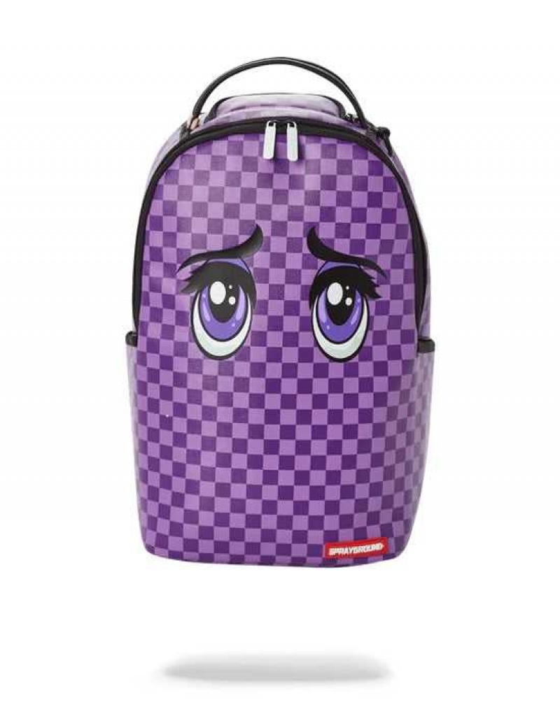 Sprayground Backpack ANIMEYES BACKPACK Purple | OQCFY1340