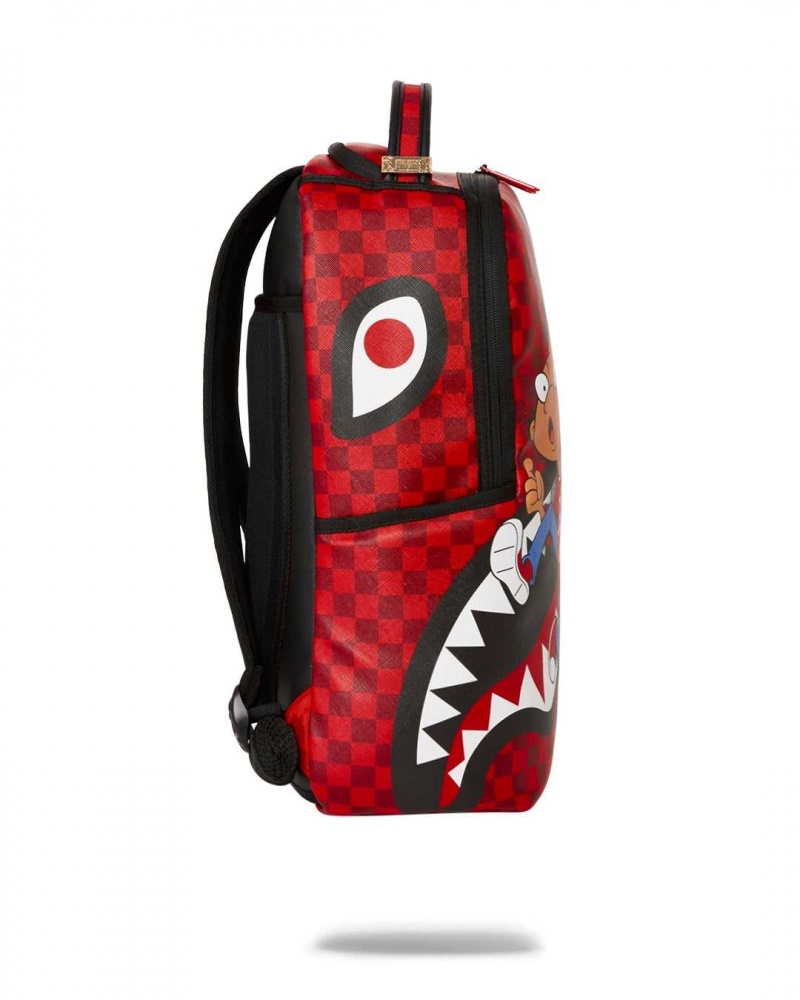 Sprayground Backpack ARNOLD CHILLIN DLXR BACKPACK Bordeaux Burgundy | FMQZC8217