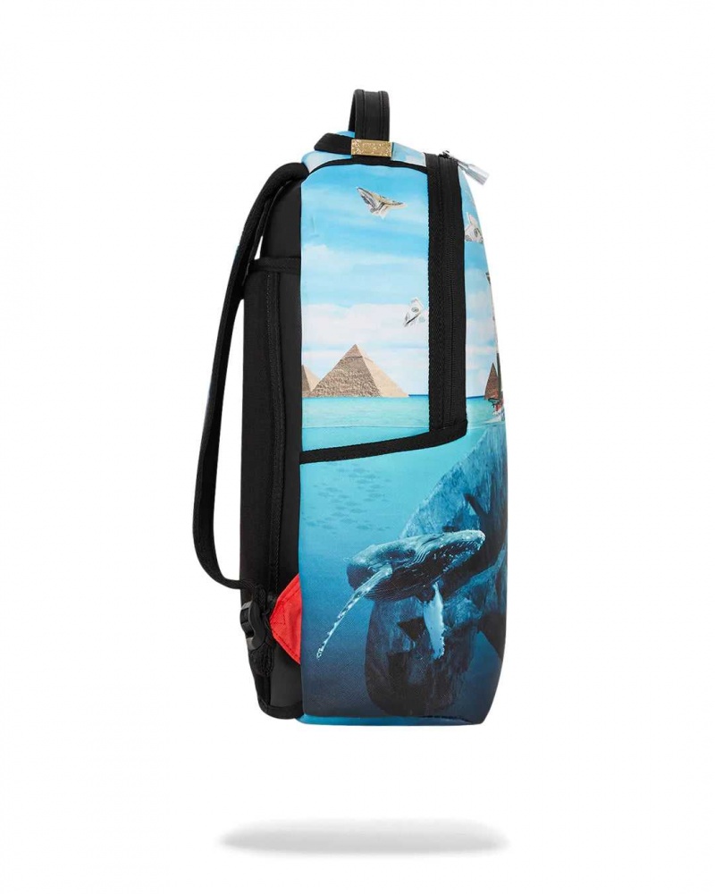 Sprayground Backpack ART OF LIFE BACKPACK Blue | KSJIO6839