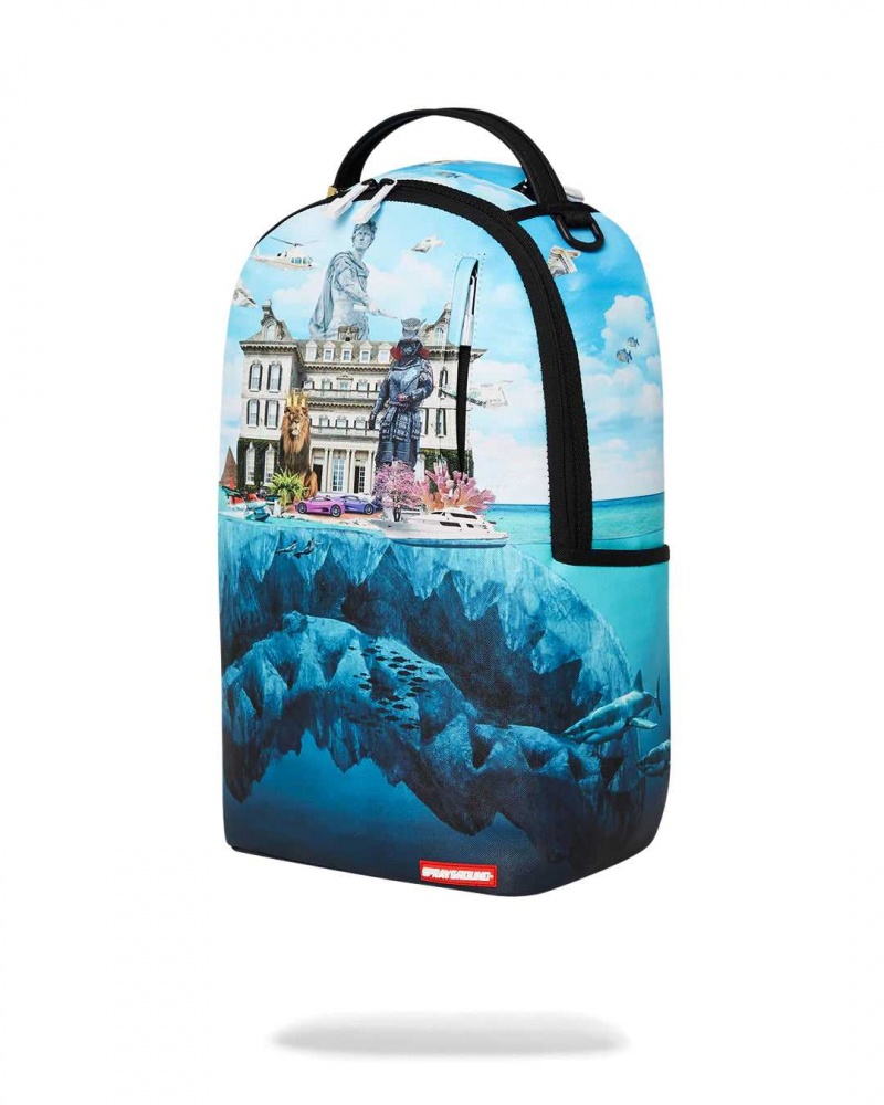 Sprayground Backpack ART OF LIFE BACKPACK Blue | KSJIO6839