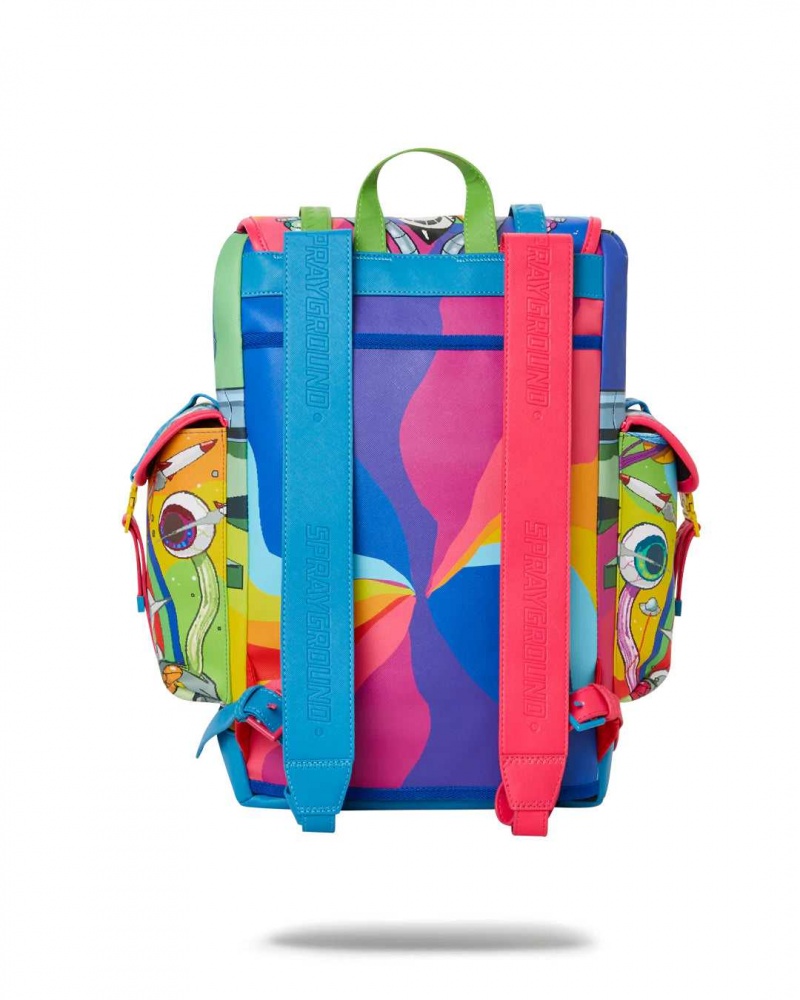 Sprayground Backpack ASTROJUNGLE MONTECARLO Blue | ZLKQJ6903