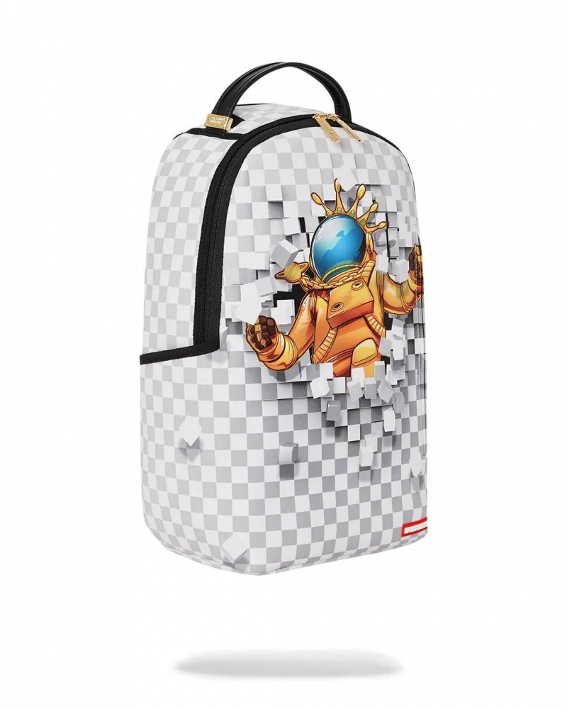 Sprayground Backpack ASTROMANE SMASHOUT DLXSV BACKPACK Grey | WVZNT9628