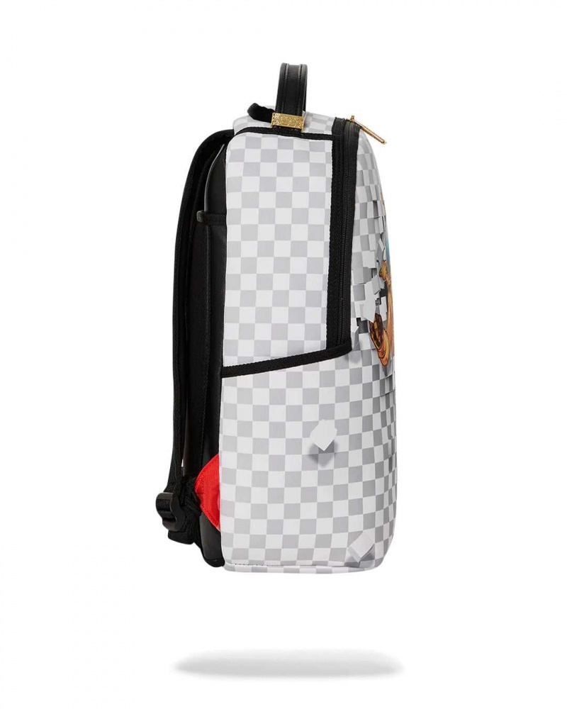 Sprayground Backpack ASTROMANE SMASHOUT DLXSV BACKPACK Grey | WVZNT9628