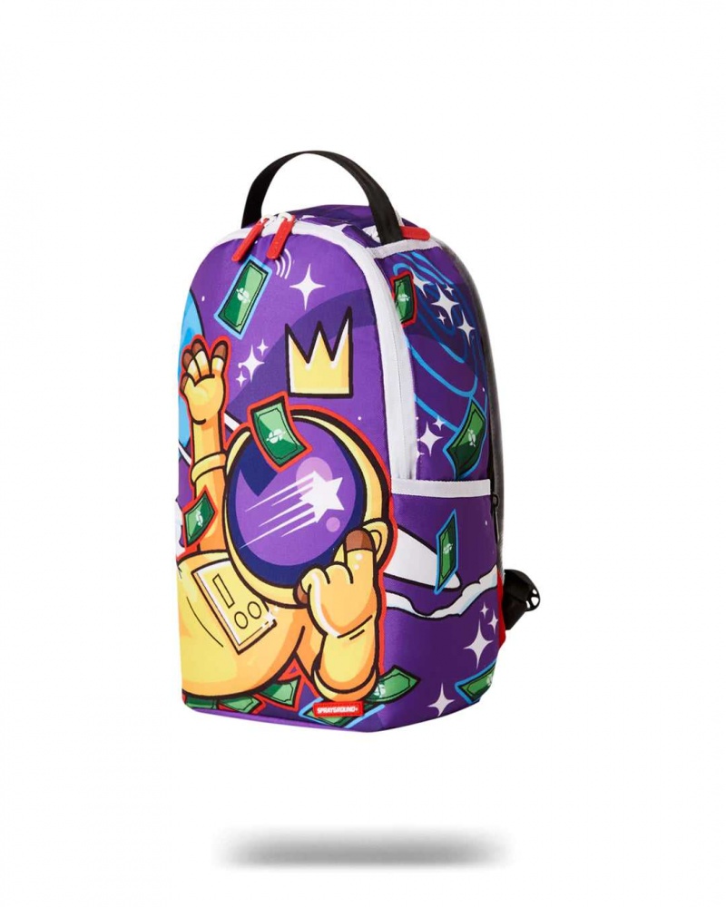 Sprayground Backpack ASTRO DESIGN MINI BACKPACK Purple | ZXPKB2167