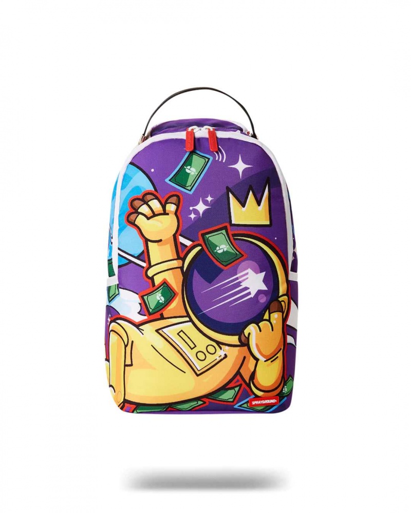 Sprayground Backpack ASTRO DESIGN MINI BACKPACK Purple | ZXPKB2167