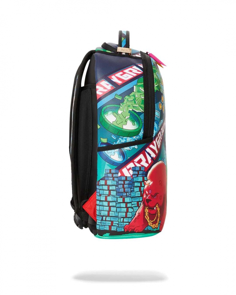 Sprayground Backpack ASTRO PIXEL SUMMON ULTIMATE DLXSR BACKPACK Green | DINTK7249