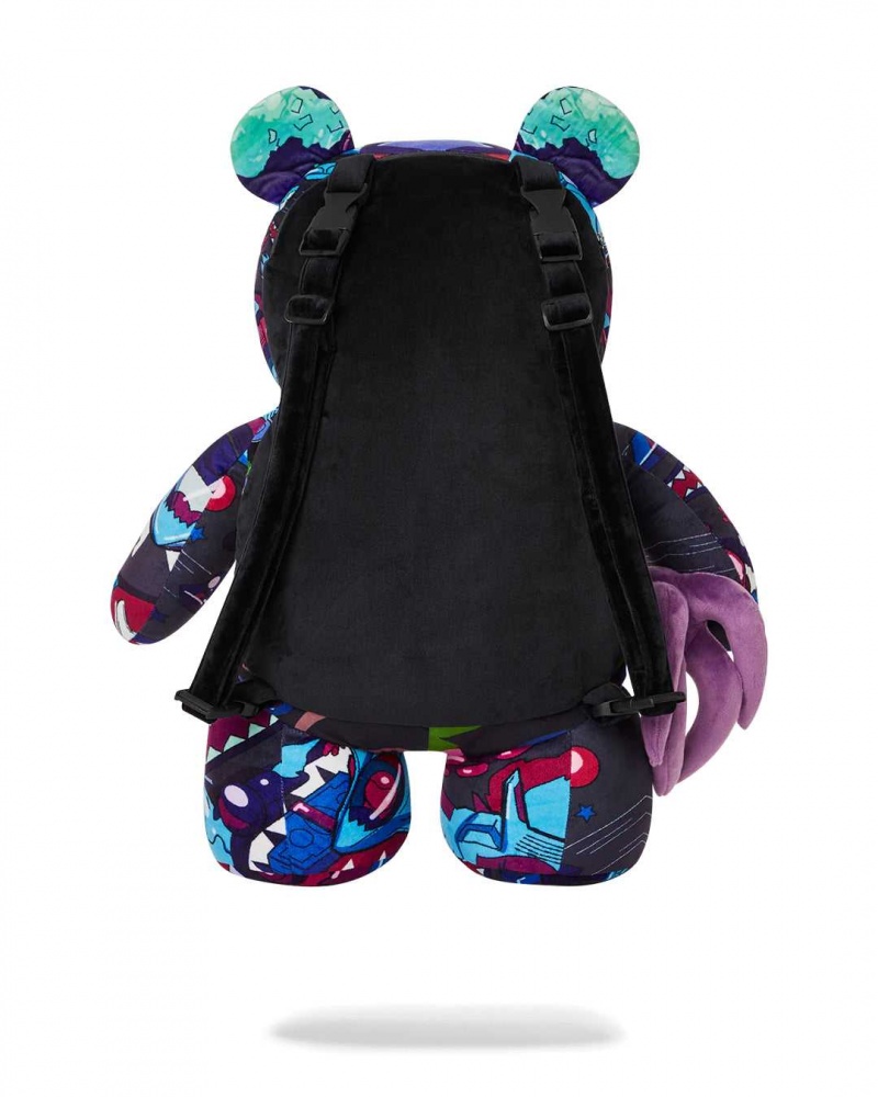 Sprayground Backpack ASTRO PSYCHO BEAR BACKPACK Purple | SULVM1360