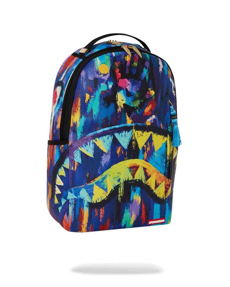 Sprayground Backpack Ai ADAM AND EVE PAINT DLXS BACKPACK Purple | AXDPJ0136