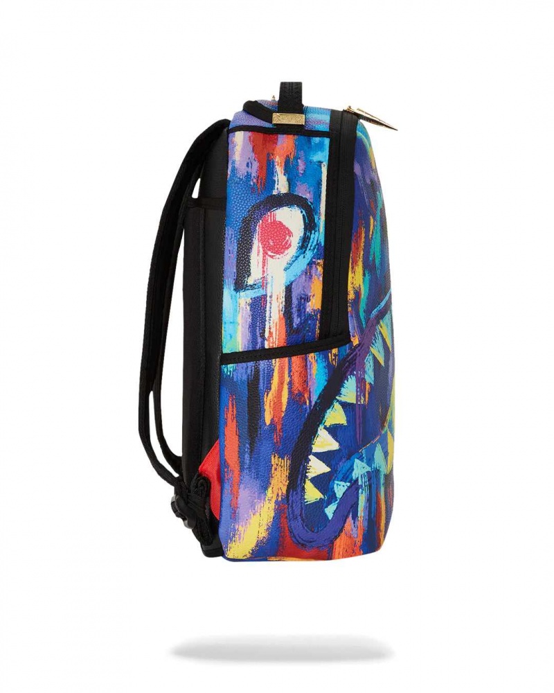 Sprayground Backpack Ai ADAM AND EVE PAINT DLXS BACKPACK Purple | AXDPJ0136