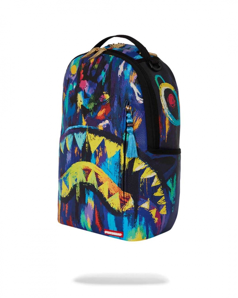 Sprayground Backpack Ai ADAM AND EVE PAINT DLXS BACKPACK Purple | AXDPJ0136