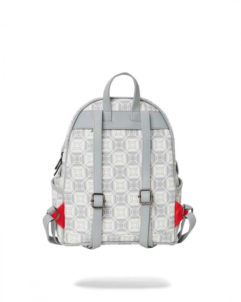 Sprayground Backpack Ai STUNNA SAVAGE Cream Grey | MIXGE1426