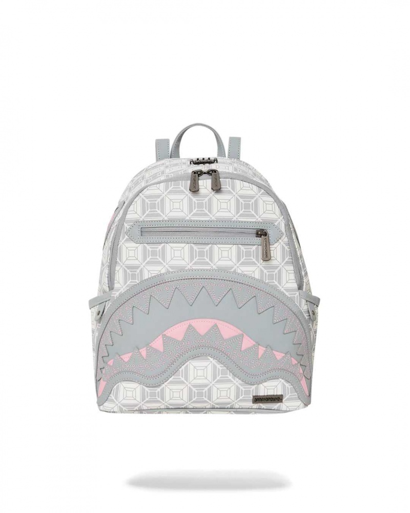 Sprayground Backpack Ai STUNNA SAVAGE Cream Grey | MIXGE1426