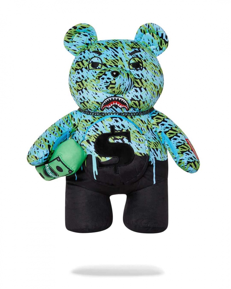 Sprayground Backpack BEAR CODE BEARBACKPACK Blue | YDXHJ1542