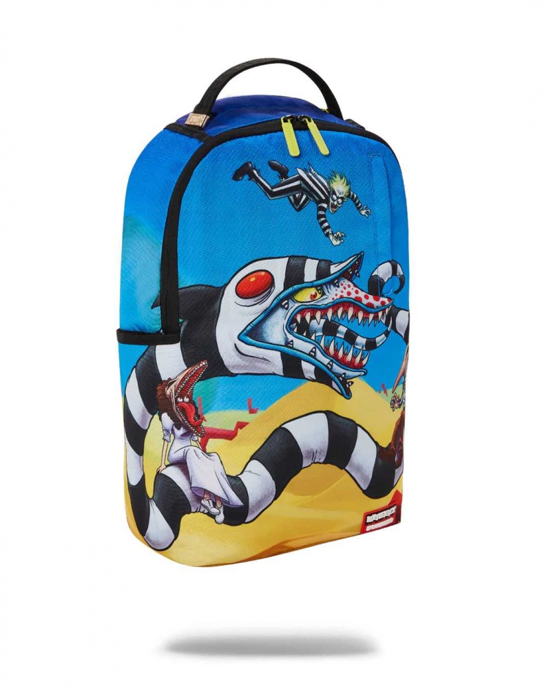 Sprayground Backpack BEETLE JUICE SHARK Blue | UPRJQ5230