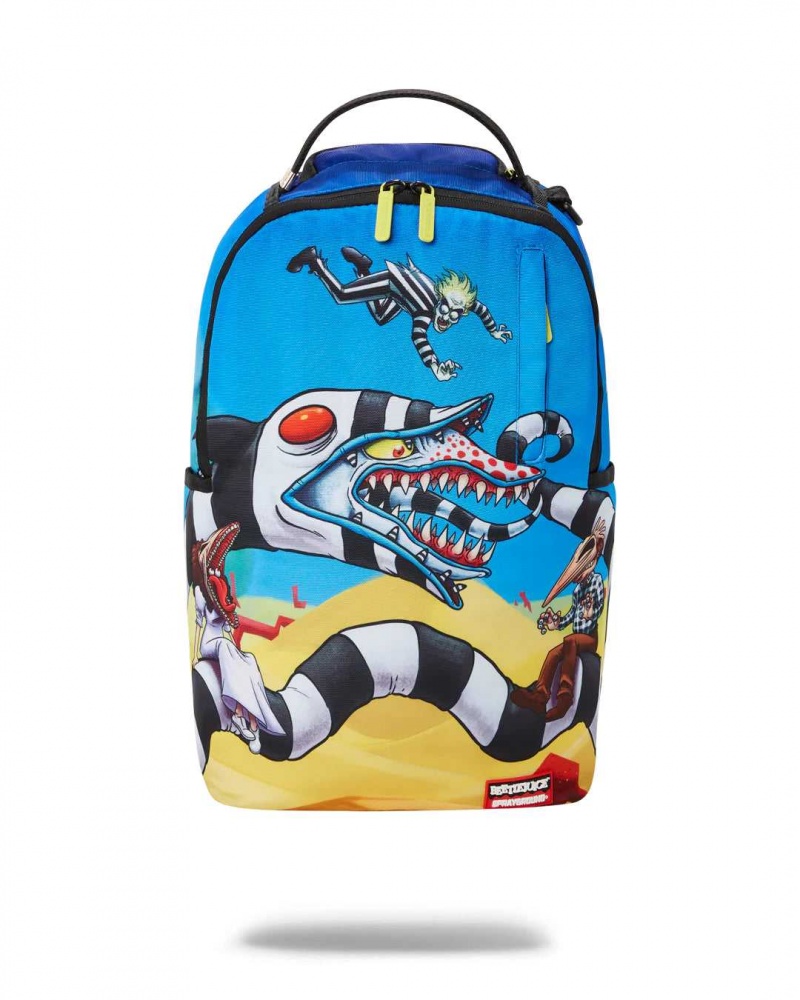 Sprayground Backpack BEETLE JUICE SHARK Blue | UPRJQ5230