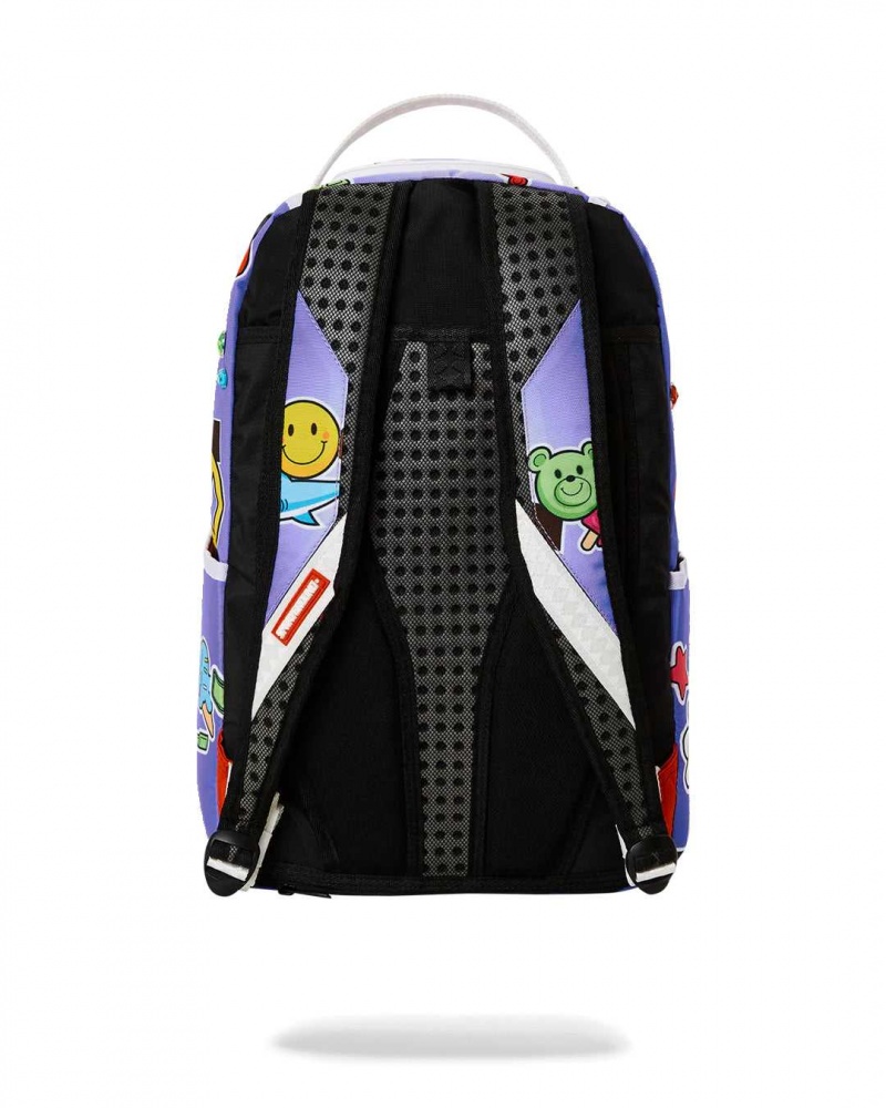 Sprayground Backpack BLAH LIP SERVICE DLXSR BACKPACK Purple | HJQID8745