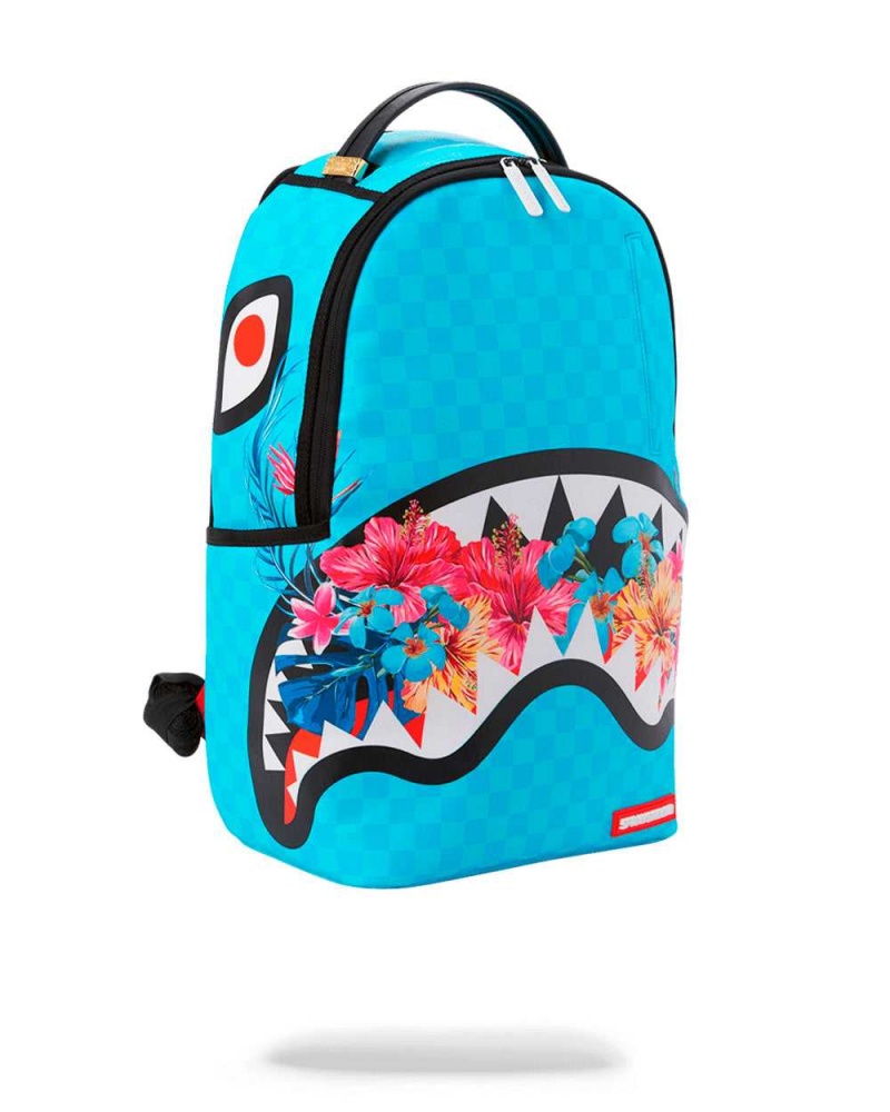 Sprayground Backpack BLOSSOM SHARK Turquoise | GPTJB4281