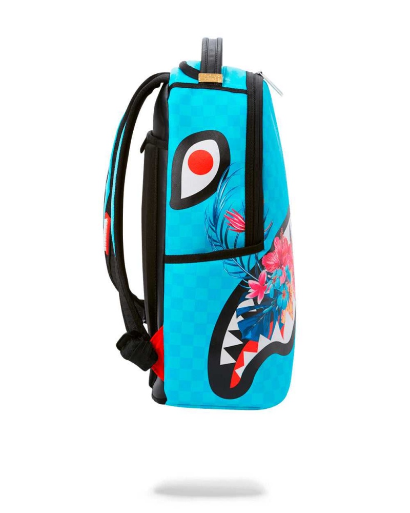 Sprayground Backpack BLOSSOM SHARK Turquoise | GPTJB4281