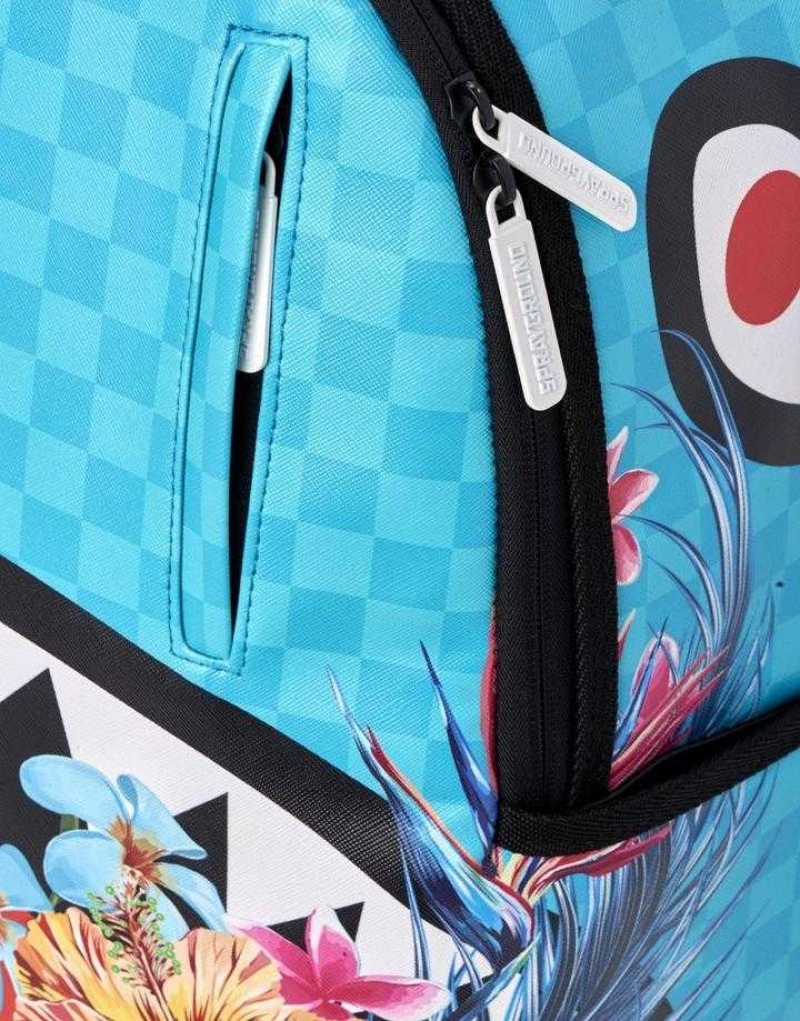 Sprayground Backpack BLOSSOM SHARK Turquoise | GPTJB4281