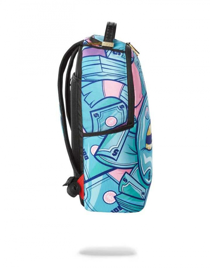 Sprayground Backpack BRUNCH MONEY Turquoise | JWORX4289