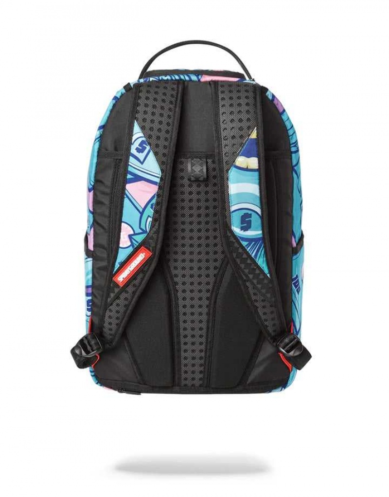 Sprayground Backpack BRUNCH MONEY Turquoise | JWORX4289