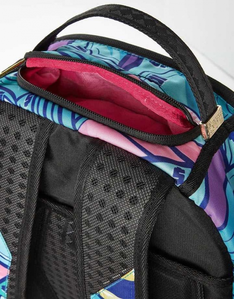 Sprayground Backpack BRUNCH MONEY Turquoise | JWORX4289