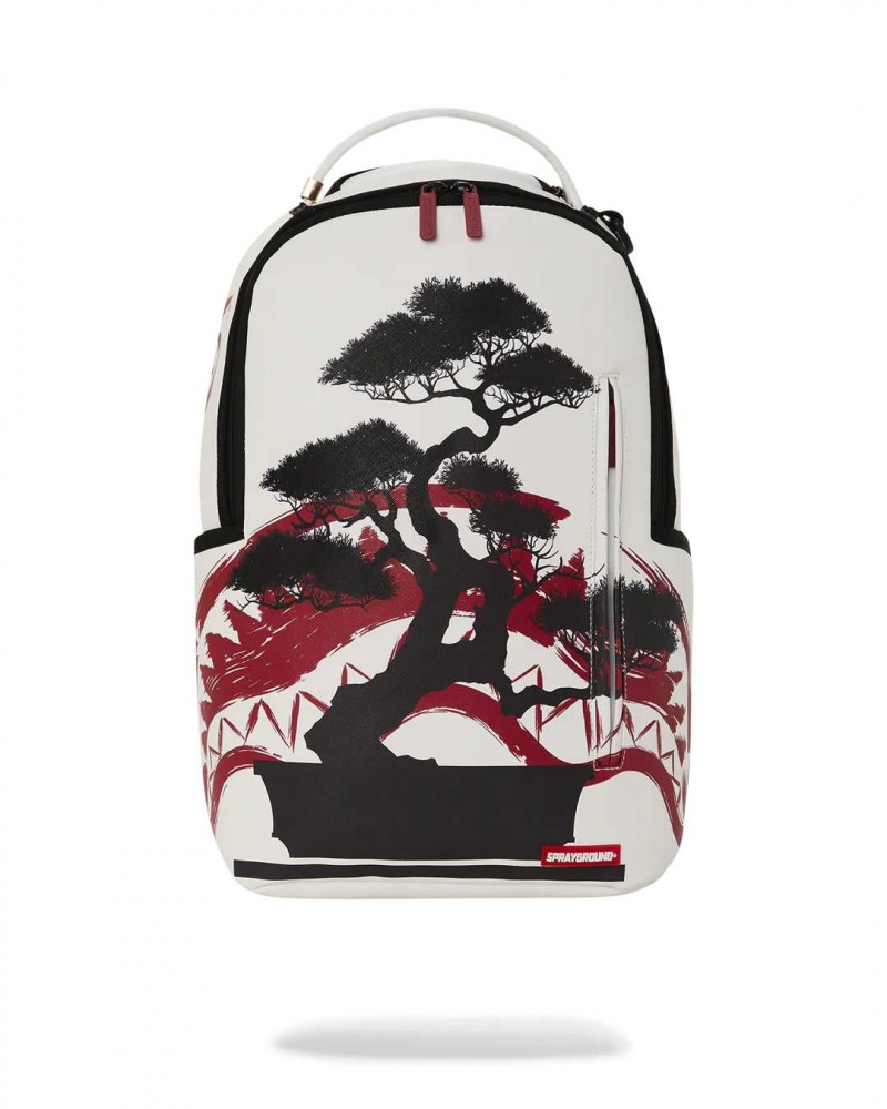 Sprayground Backpack BRUSHED BONSAI BACKPACK White | FRGCN3598